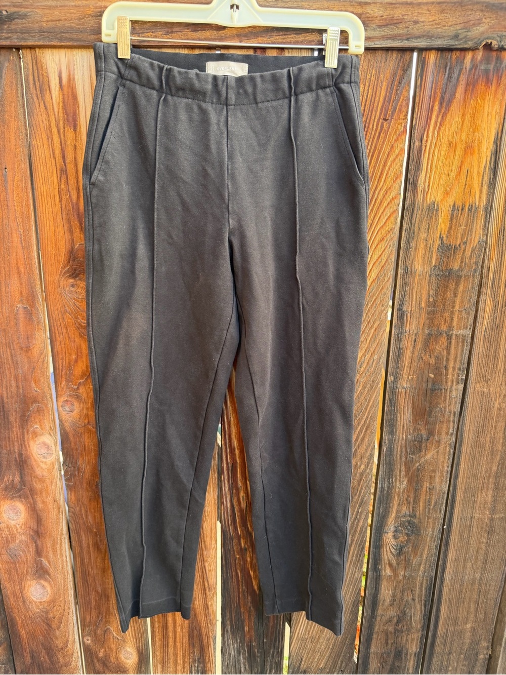 Everlane Charcoal Gray Pintuck Jogger Trousers Size S
